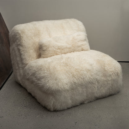 Faux Sheepskin Accent Chair