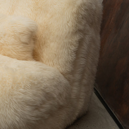 Faux Sheepskin Accent Chair