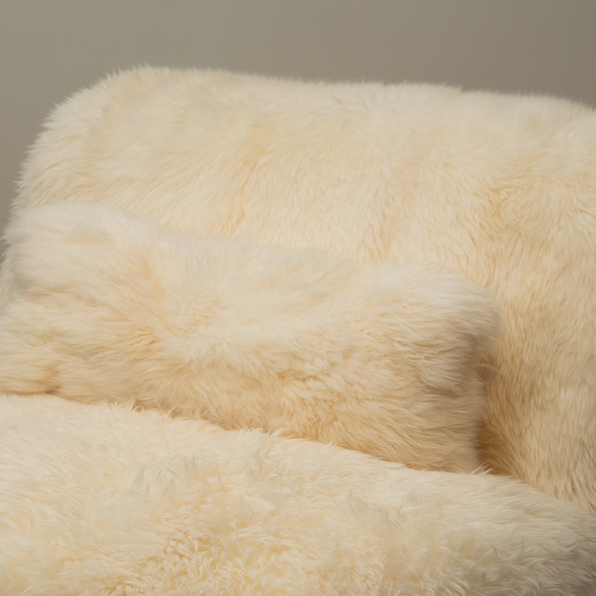 Faux Sheepskin Accent Chair