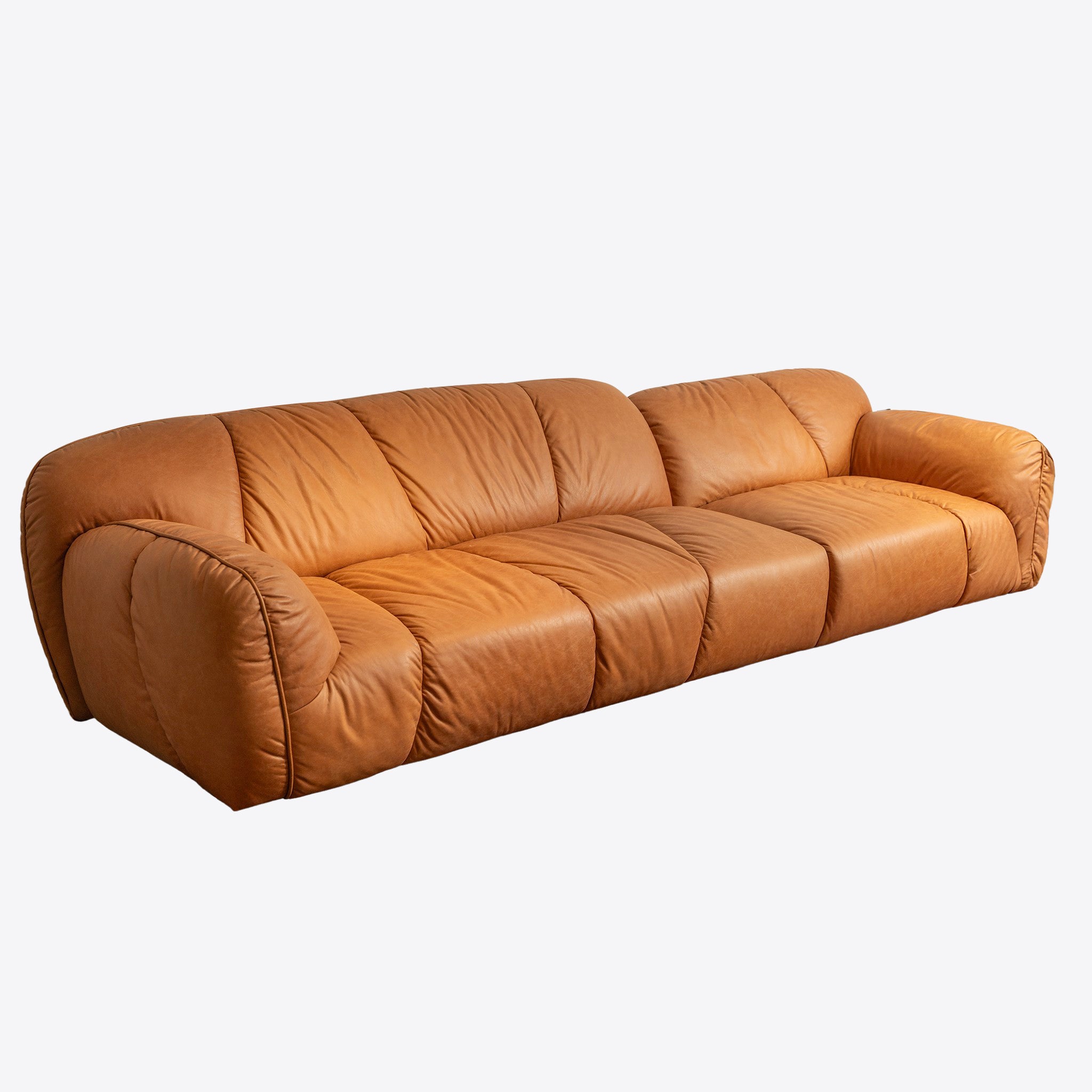 Plush Leather Sofa