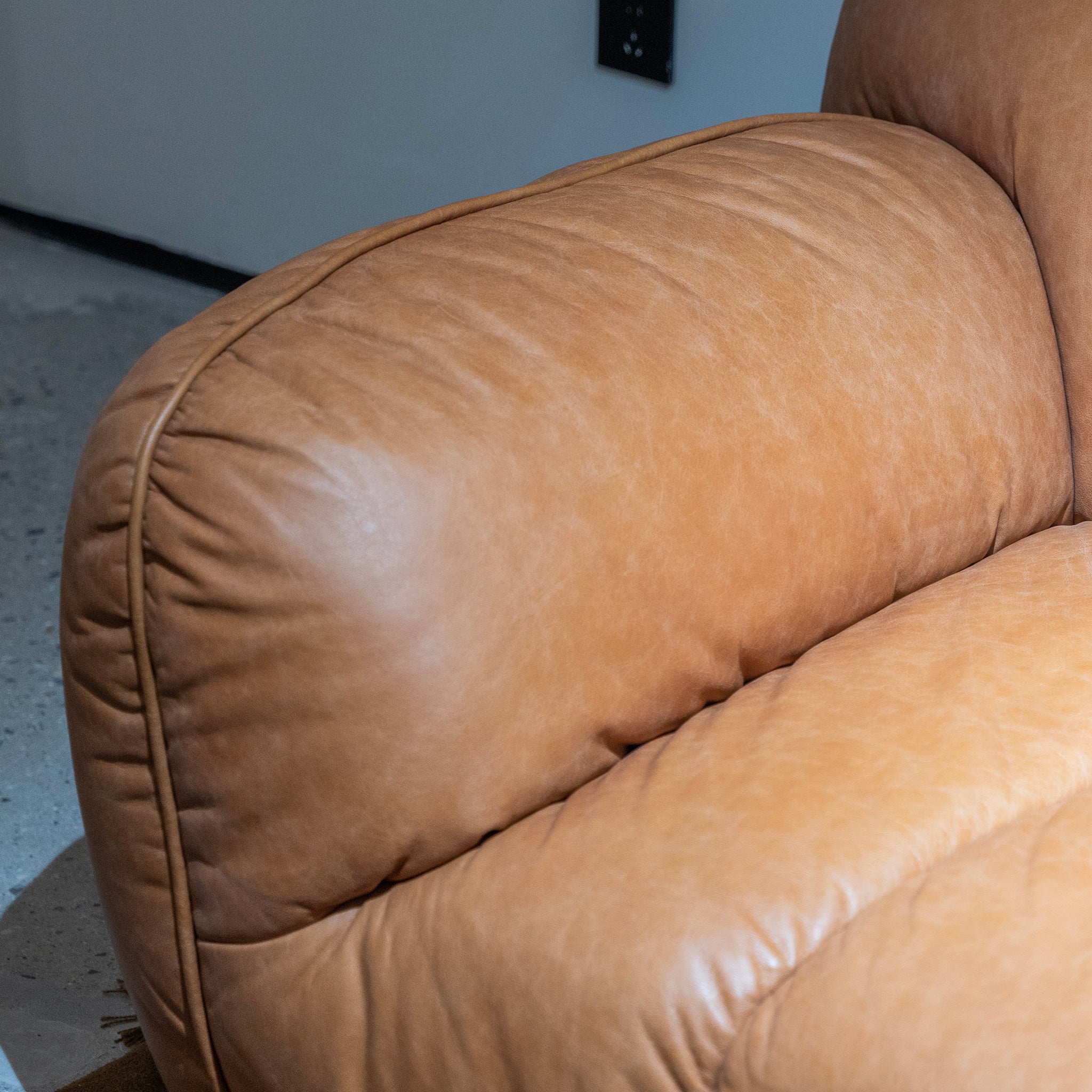 Plush Leather Sofa