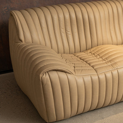 Striped Tufted Sofa