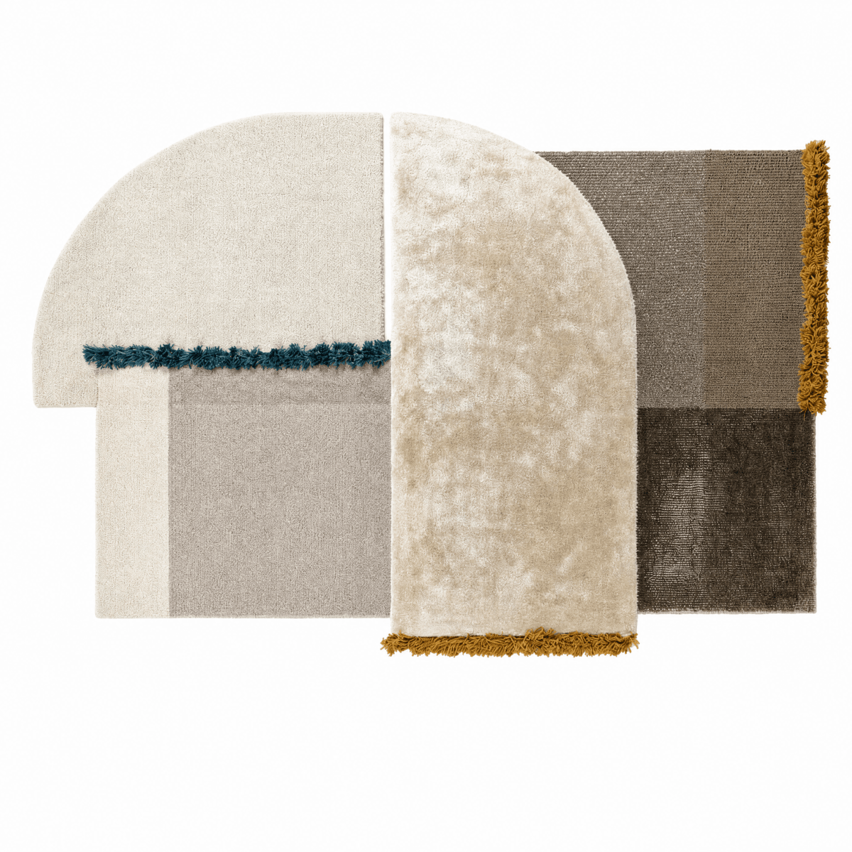 Abstract Arch Patchwork Rug - FURNIBLE.