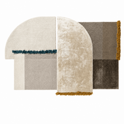 Abstract Arch Patchwork Rug - FURNIBLE.