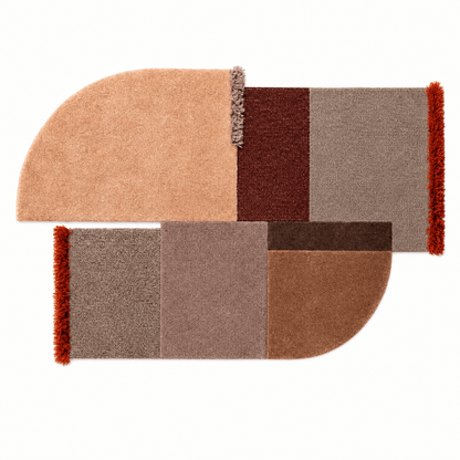 Abstract Arch Patchwork Rug - FURNIBLE.