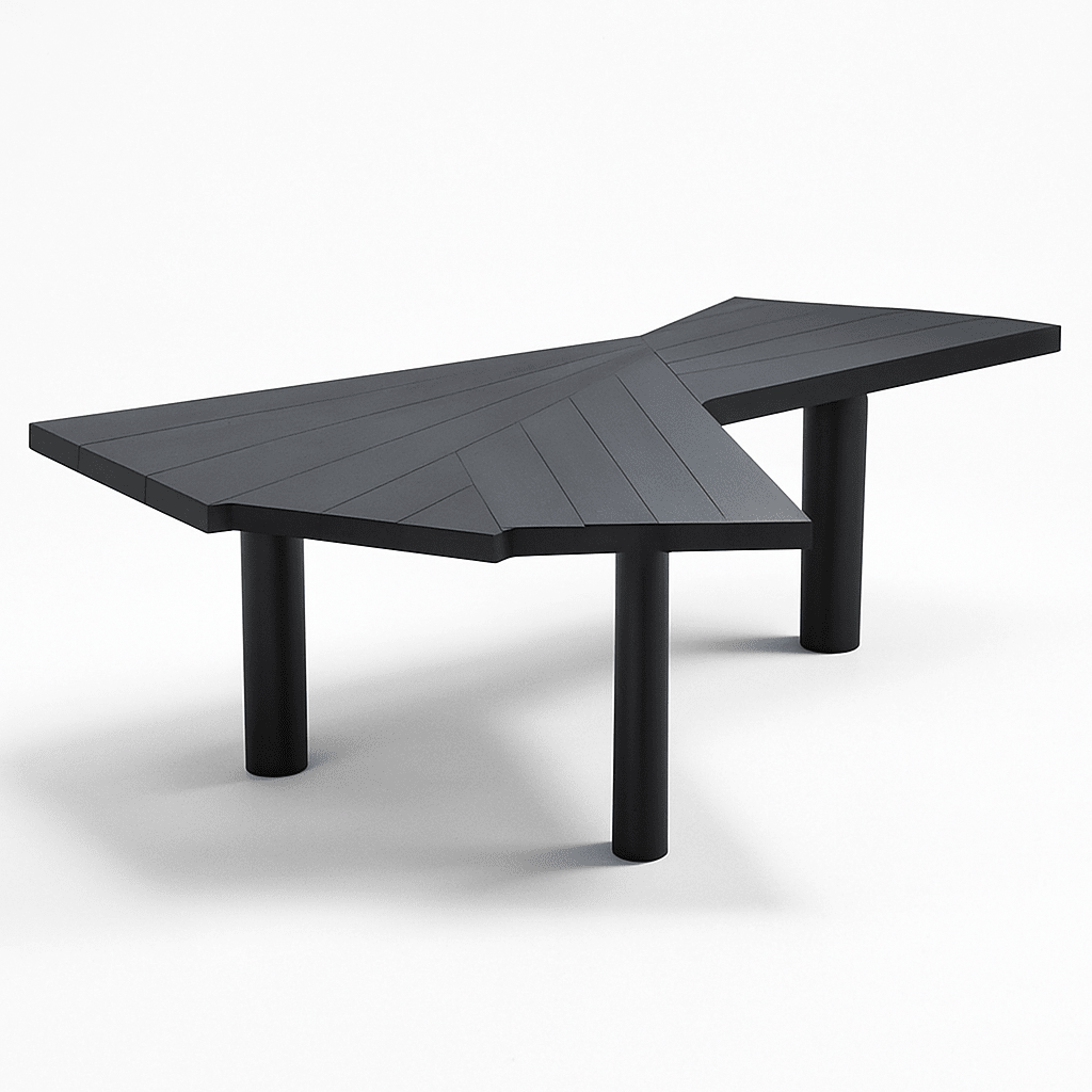 Angular Facet Dining Table - FURNIBLE.