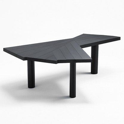 Angular Facet Dining Table - FURNIBLE.