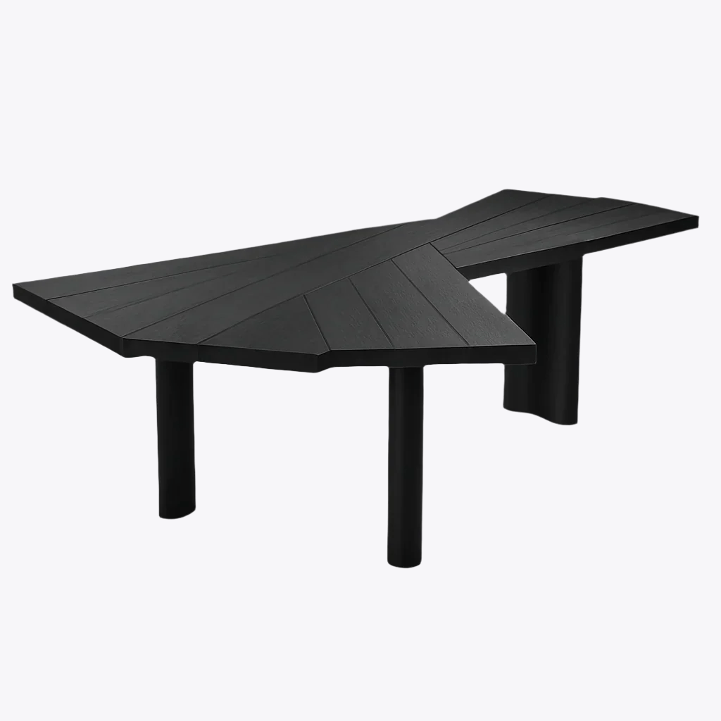 Angular Facet Dining Table - FURNIBLE.