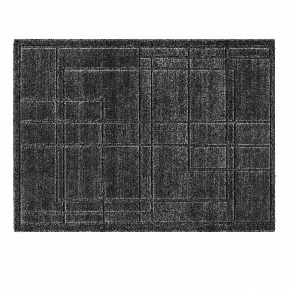 Architectural Grid Tufted Rug - FURNIBLE.