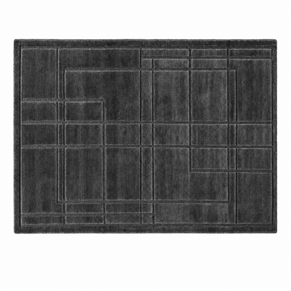 Architectural Grid Tufted Rug - FURNIBLE.