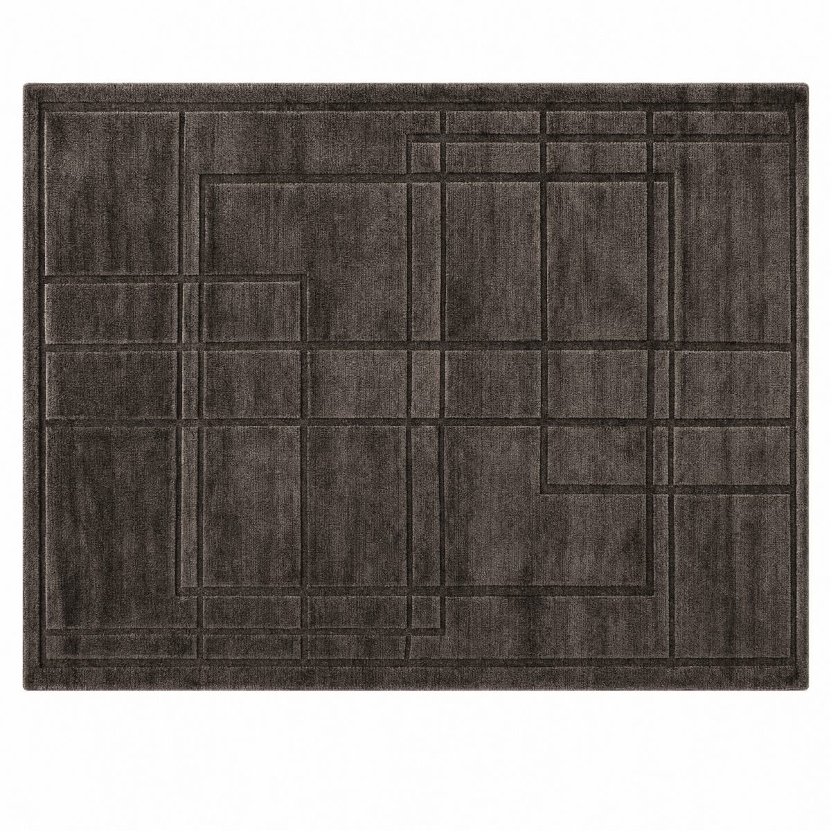 Architectural Grid Tufted Rug - FURNIBLE.