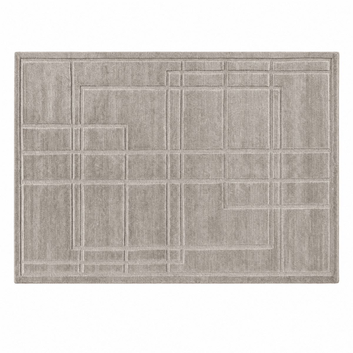 Architectural Grid Tufted Rug - FURNIBLE.