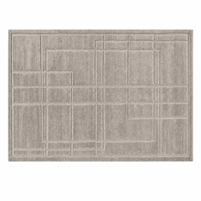 Architectural Grid Tufted Rug - FURNIBLE.