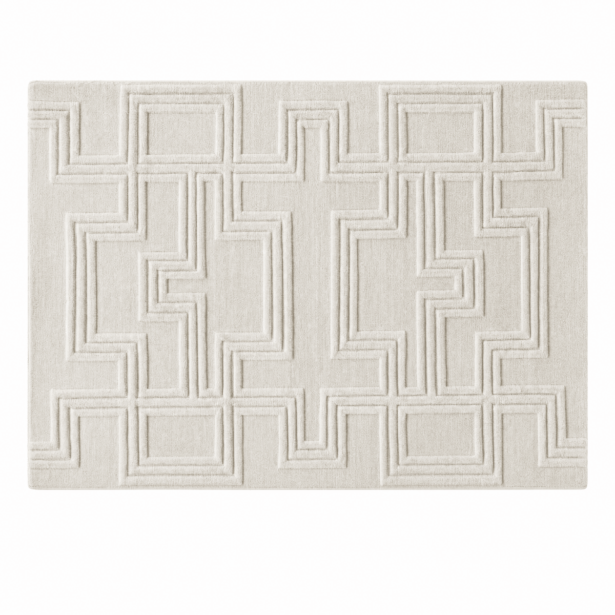 Art Deco Maze Tufted Rug - FURNIBLE.