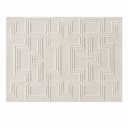 Art Deco Maze Tufted Rug - FURNIBLE.