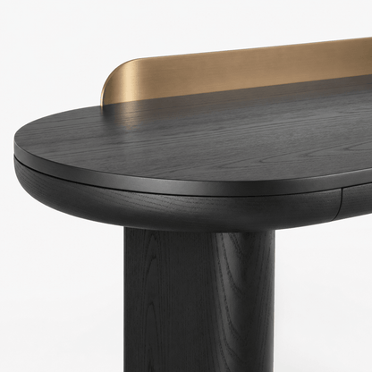 Aurelia Black Console Table - FURNIBLE.