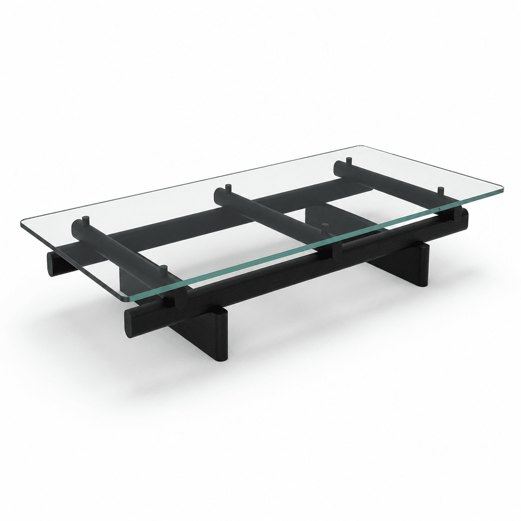 Axis Glass Coffee Table - FURNIBLE.