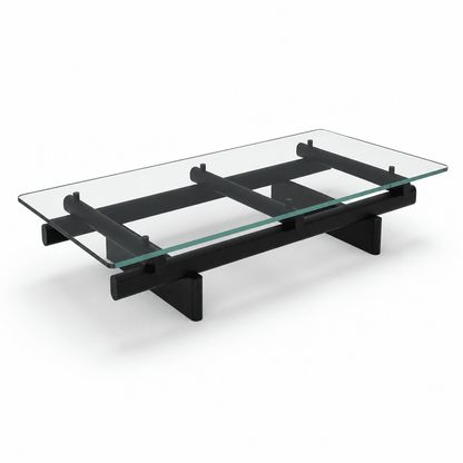 Axis Glass Coffee Table - FURNIBLE.