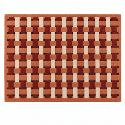 Basketweave Tufted Rug - FURNIBLE.
