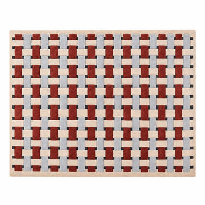 Basketweave Tufted Rug - FURNIBLE.