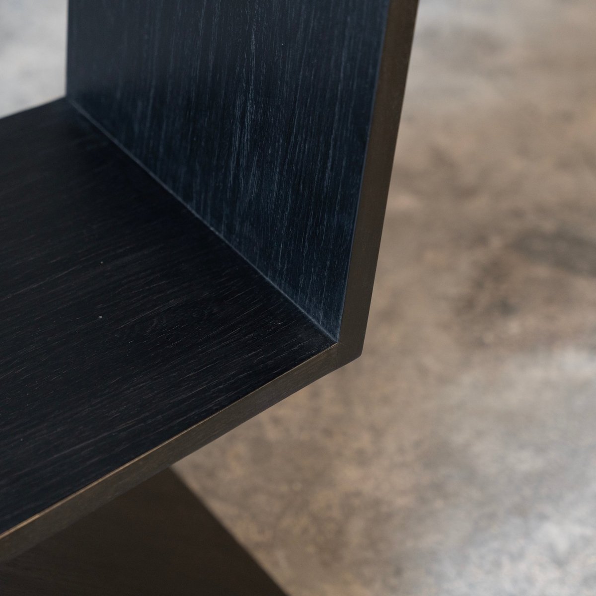 Black Geometric Accent Chair - FURNIBLE.