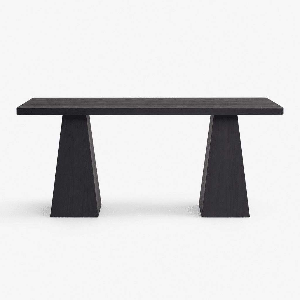 Black Ridge Dining Table - FURNIBLE.