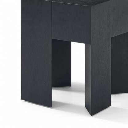 Block Pine Side Table - FURNIBLE.