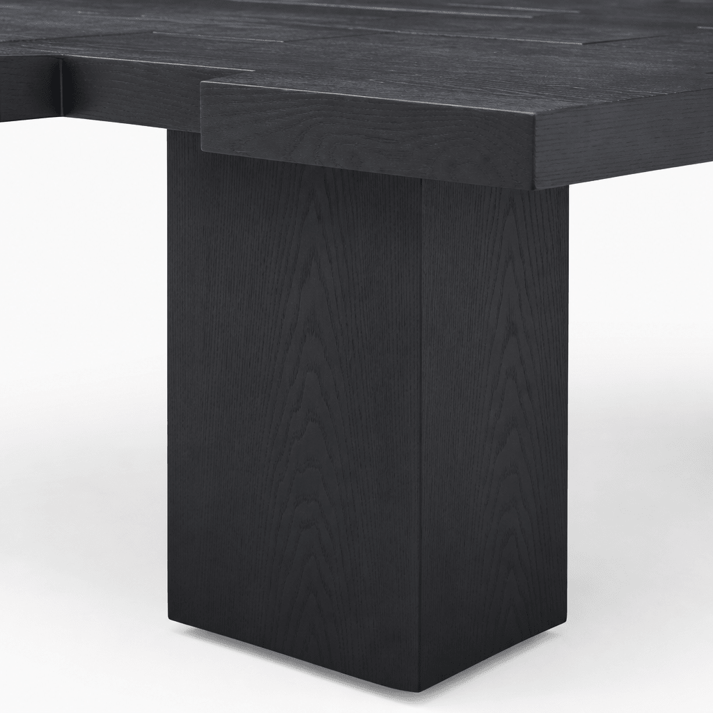 Blockweave Elm Coffee Table - FURNIBLE.