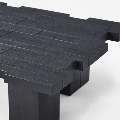 Blockweave Elm Coffee Table - FURNIBLE.