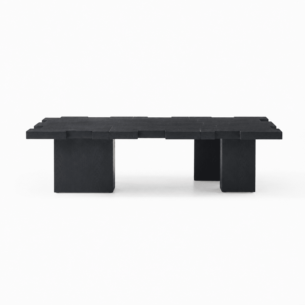 Blockweave Elm Coffee Table - FURNIBLE.