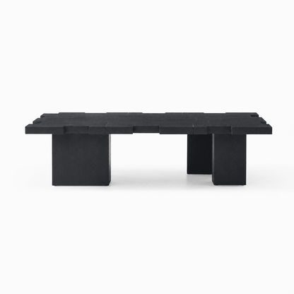 Blockweave Elm Coffee Table - FURNIBLE.