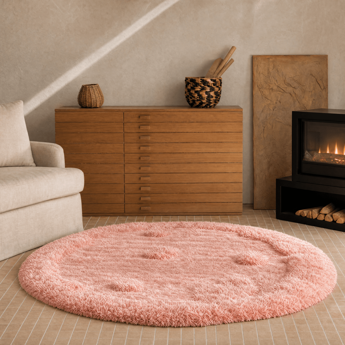 Blush Cloud Rug - FURNIBLE.
