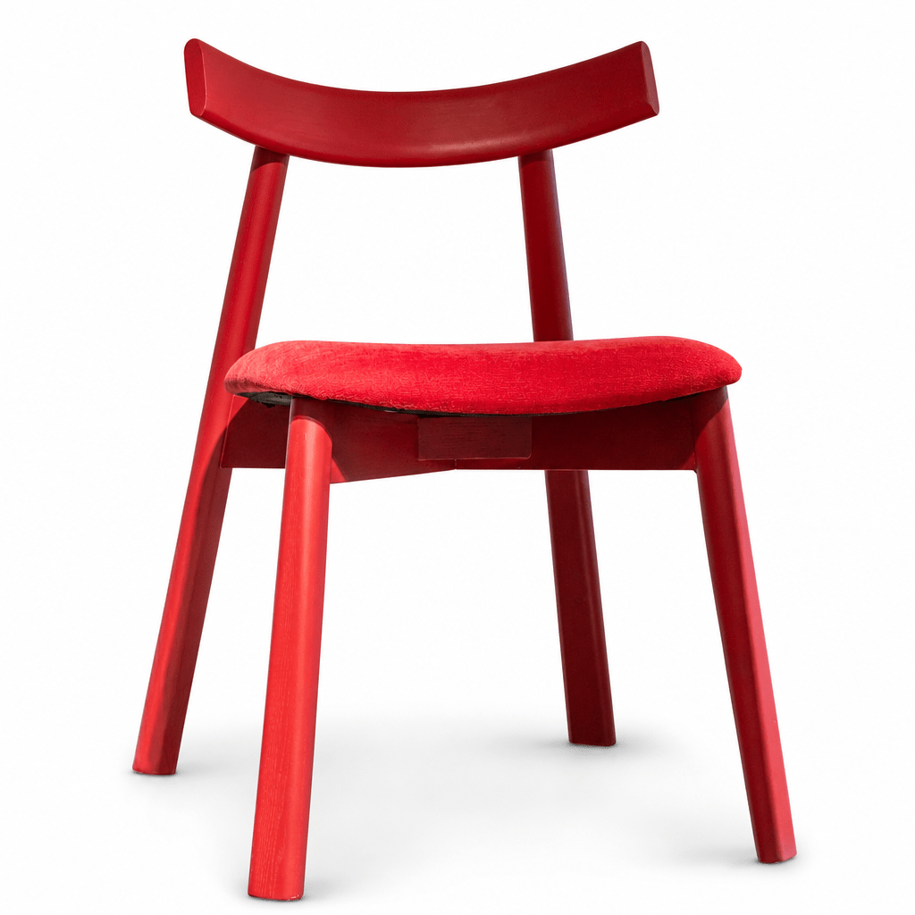 Bold Red Accent Chair - FURNIBLE.