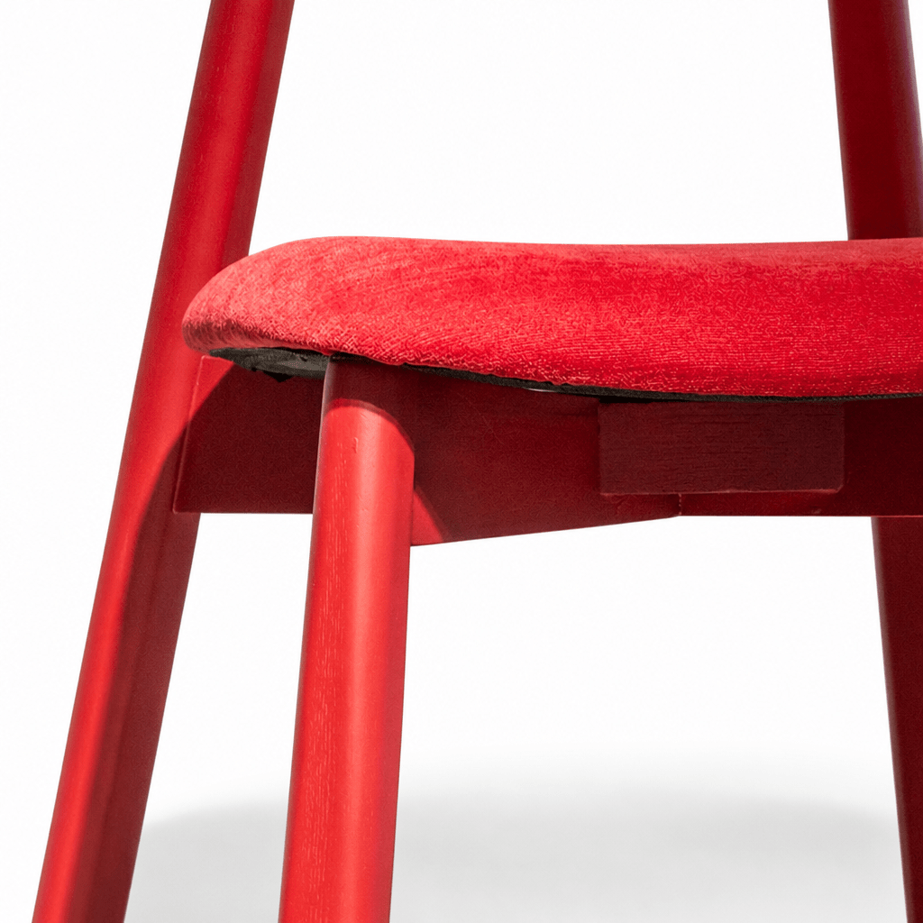 Bold Red Accent Chair - FURNIBLE.
