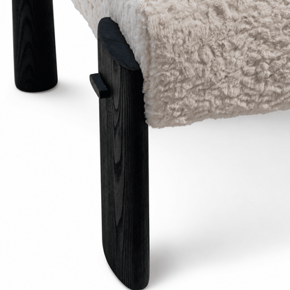 Bouclé Block Accent Chair - FURNIBLE.