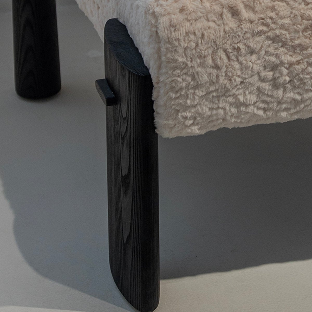 Bouclé Block Accent Chair - FURNIBLE.