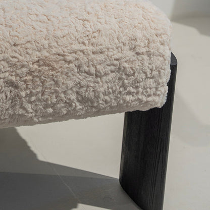 Bouclé Block Accent Chair - FURNIBLE.