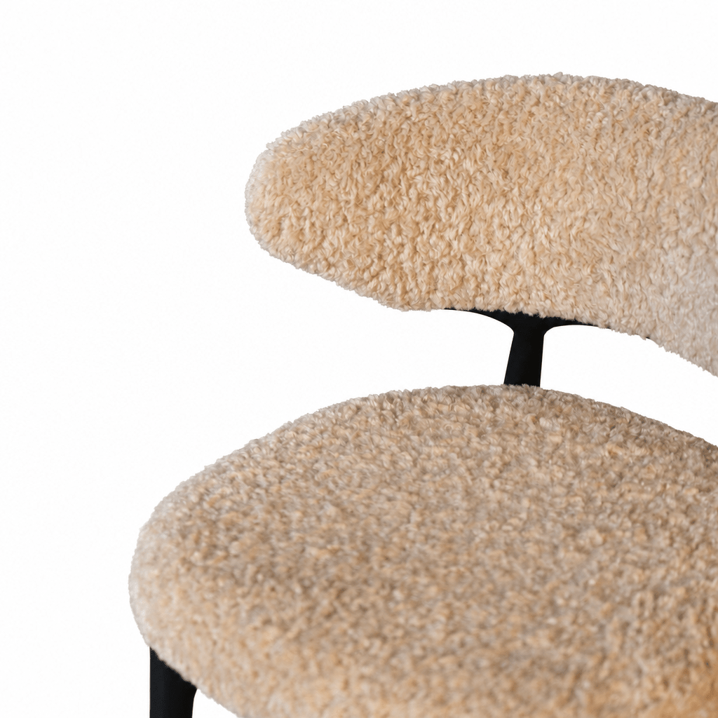 Bouclé Dining Chair - FURNIBLE.