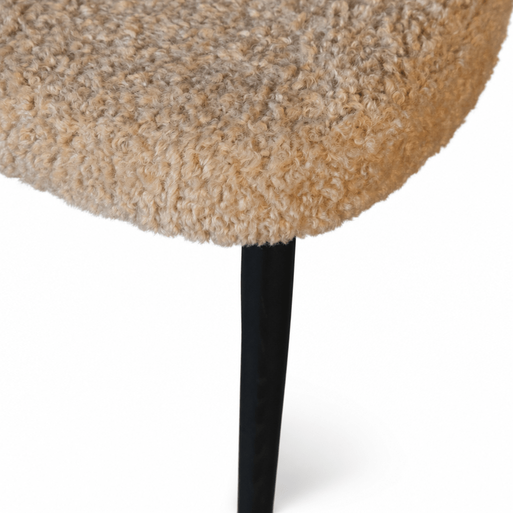 Bouclé Dining Chair - FURNIBLE.