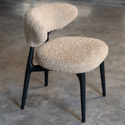 Bouclé Dining Chair - FURNIBLE.