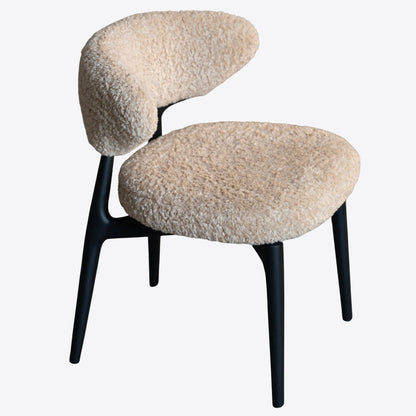 Bouclé Dining Chair - FURNIBLE.