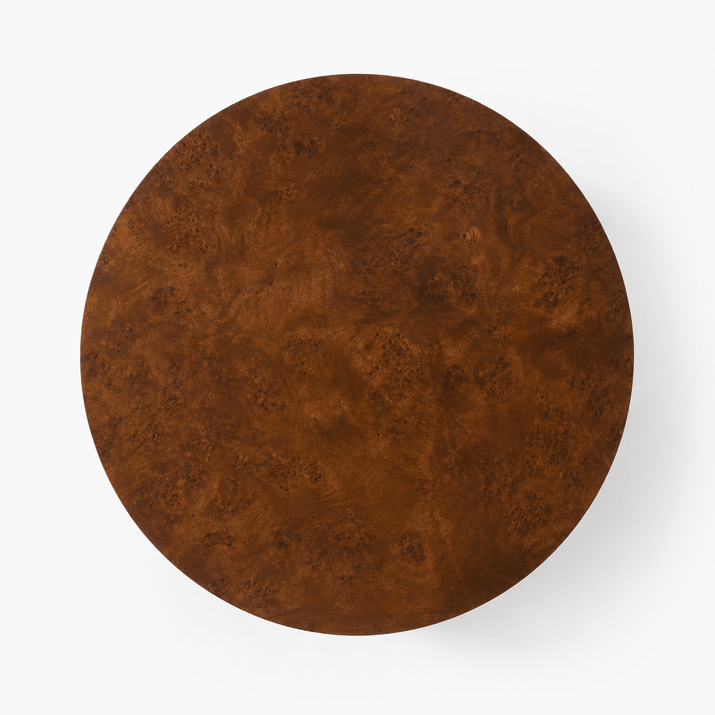Burl Drum Side Table - FURNIBLE.