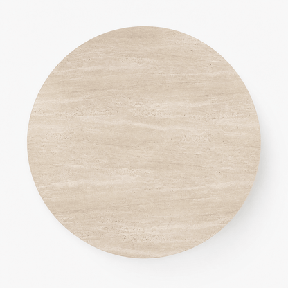 Calma Travertine Dining Table - FURNIBLE.