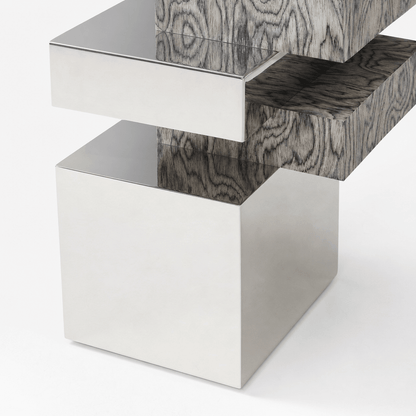 Cantilever Steel Side Table - FURNIBLE.
