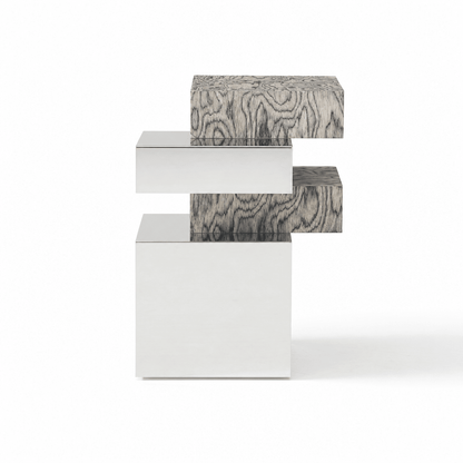Cantilever Steel Side Table - FURNIBLE.