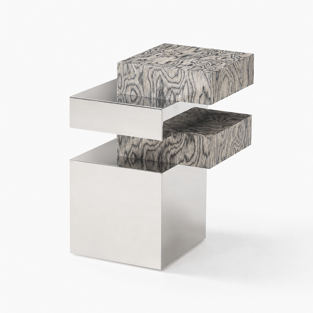 Cantilever Steel Side Table - FURNIBLE.