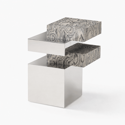 Cantilever Steel Side Table - FURNIBLE.