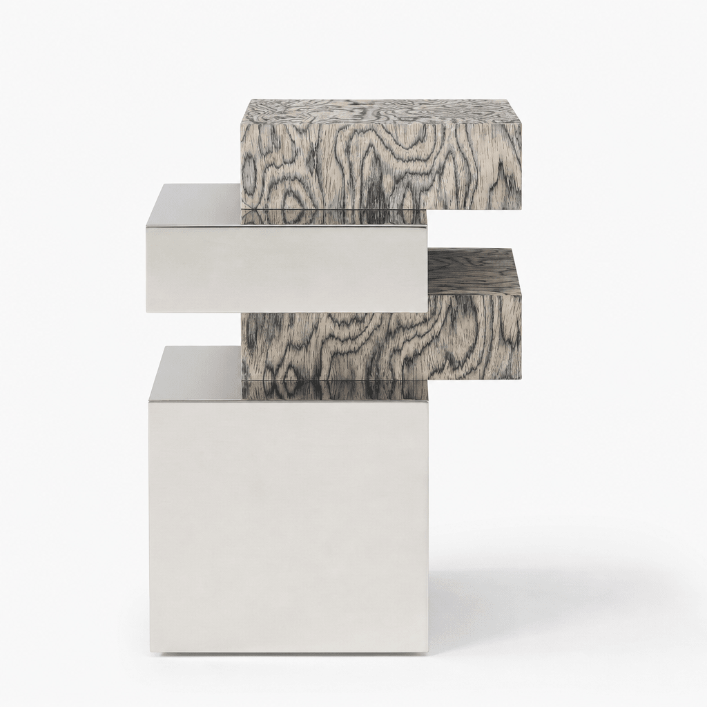 Cantilever Steel Side Table - FURNIBLE.