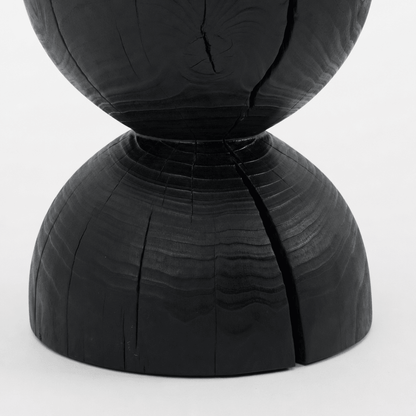 Charred Pine Side Table - FURNIBLE.