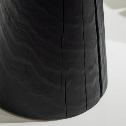 Charred Wood Stool - FURNIBLE.